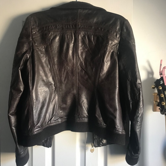 GUESS Leather Jacket - Picture 3 of 6